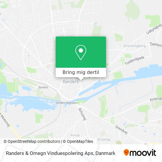 Randers & Omegn Vinduespolering Aps kort