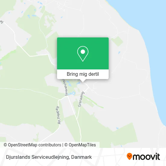 Djurslands Serviceudlejning kort