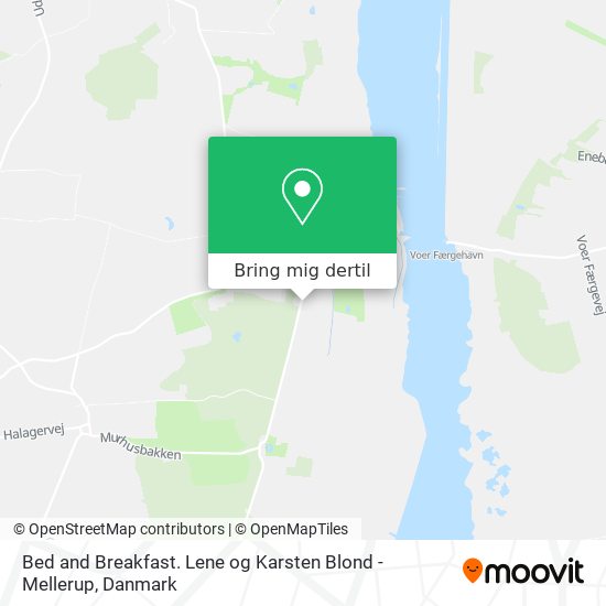 Bed and Breakfast. Lene og Karsten Blond - Mellerup kort