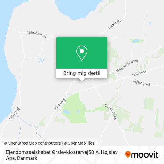 Ejendomsselskabet Ørslevklostervej58 A, Højslev Aps kort