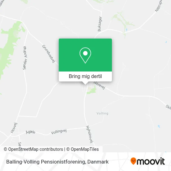 Balling-Volling Pensionistforening kort