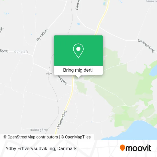 Ydby Erhvervsudvikling kort