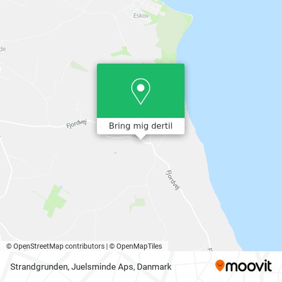 Strandgrunden, Juelsminde Aps kort