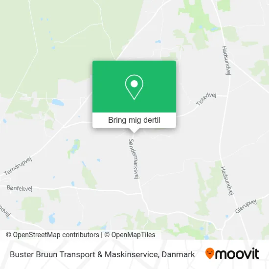 Buster Bruun Transport & Maskinservice kort