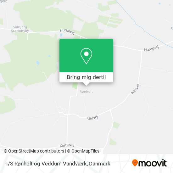 I/S Rønholt og Veddum Vandværk kort