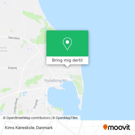 Kims Køreskole kort
