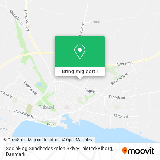 Social- og Sundhedsskolen Skive-Thisted-Viborg kort