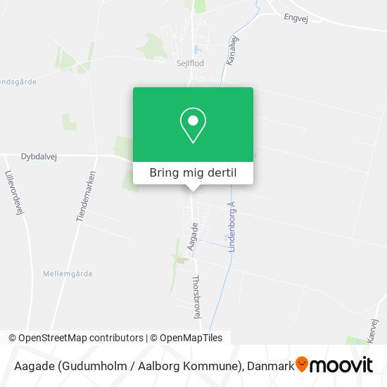 Aagade (Gudumholm / Aalborg Kommune) kort