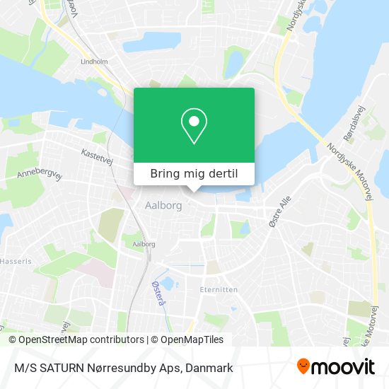 M/S SATURN Nørresundby Aps kort