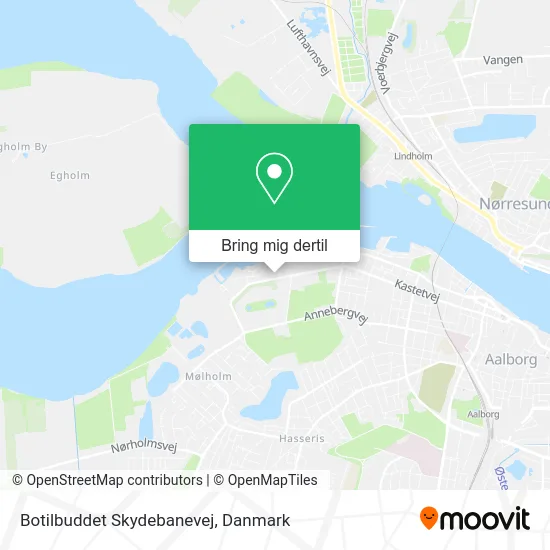 Botilbuddet Skydebanevej kort