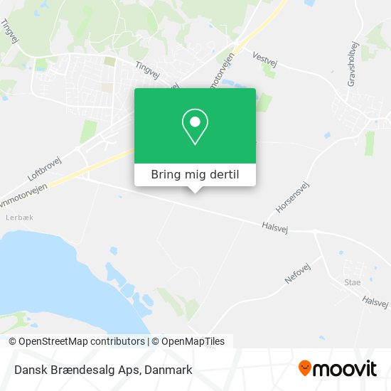 Dansk Brændesalg Aps kort