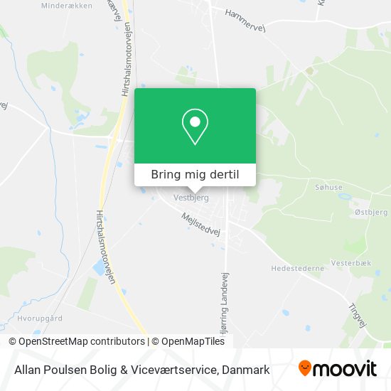 Allan Poulsen Bolig & Viceværtservice kort