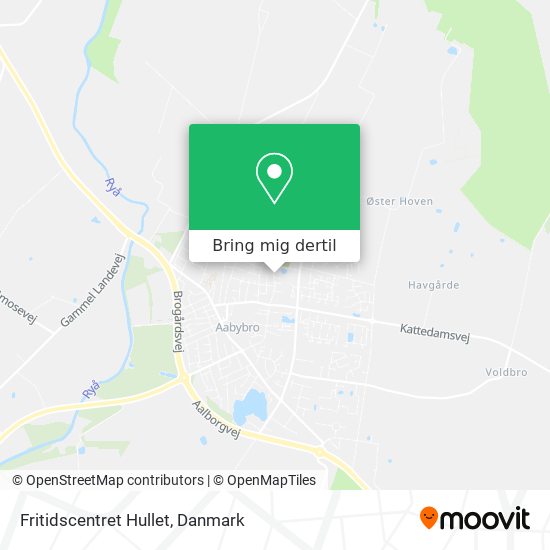 Fritidscentret Hullet kort