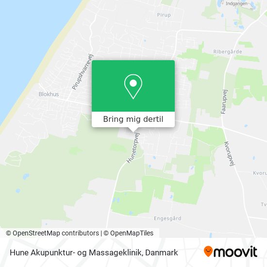 Hune Akupunktur- og Massageklinik kort