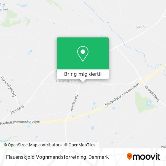 Flauenskjold Vognmandsforretning kort
