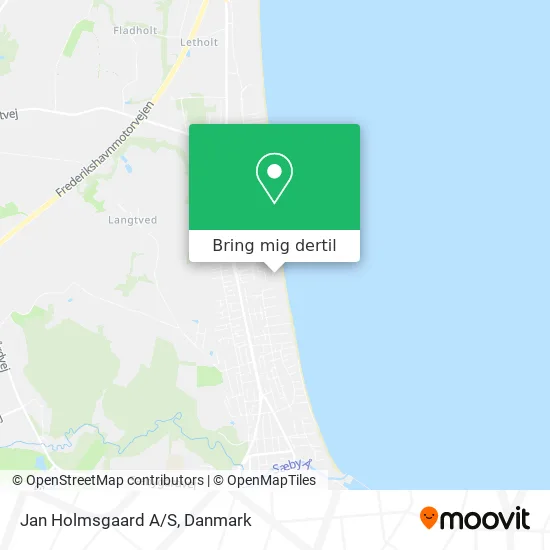 Jan Holmsgaard A/S kort