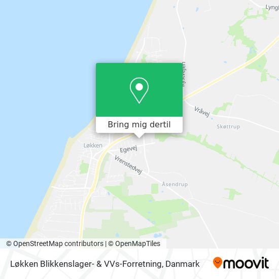 Løkken Blikkenslager- & VVs-Forretning kort