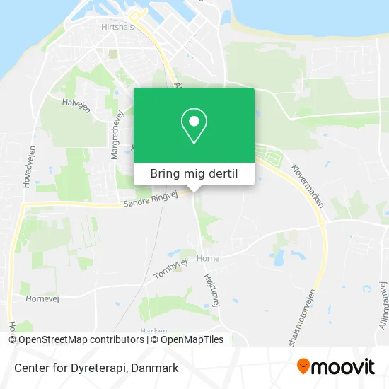 Center for Dyreterapi kort