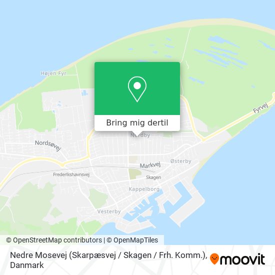 Nedre Mosevej (Skarpæsvej / Skagen / Frh. Komm.) kort