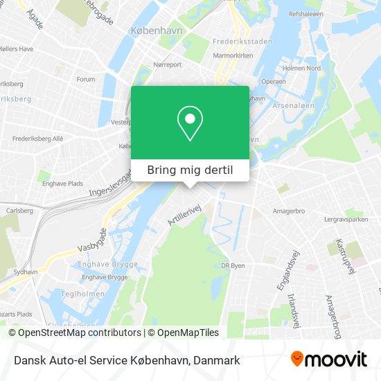 Dansk Auto-el Service København kort