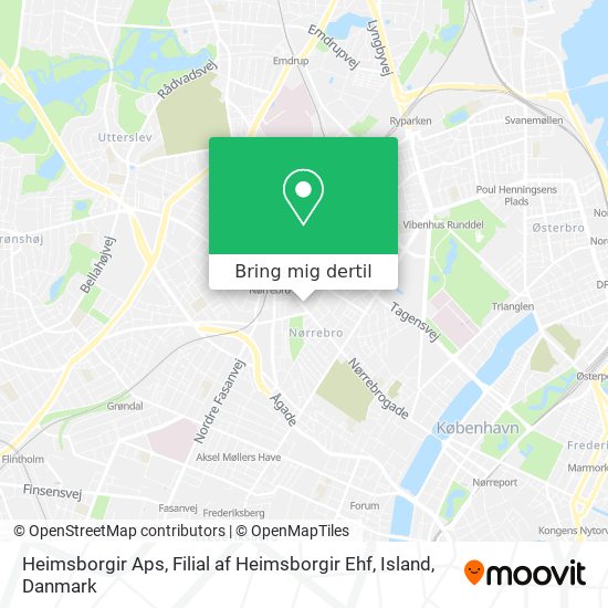 Heimsborgir Aps, Filial af Heimsborgir Ehf, Island kort