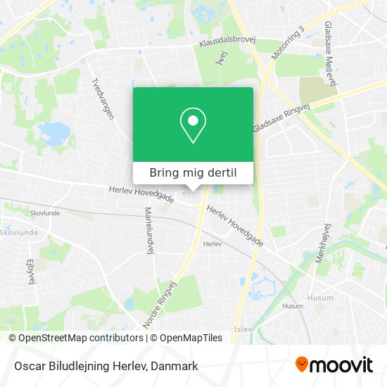 Oscar Biludlejning Herlev kort