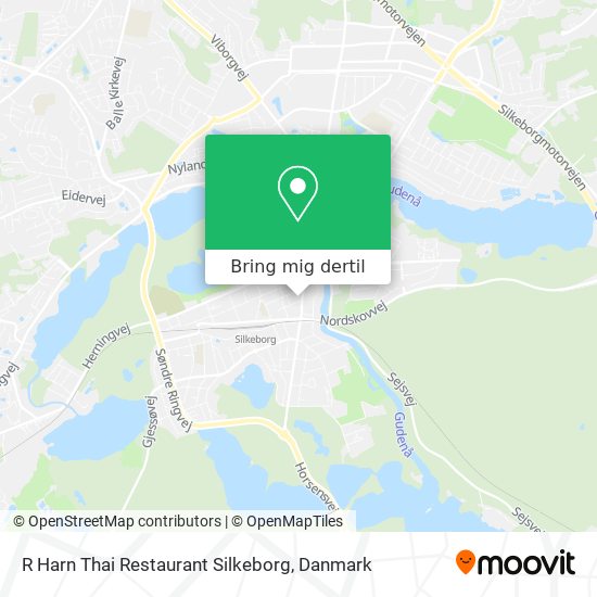 R Harn Thai Restaurant Silkeborg kort