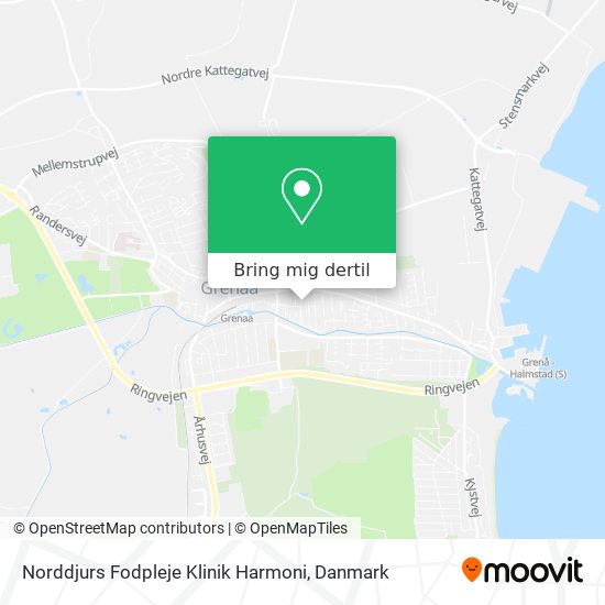 Norddjurs Fodpleje Klinik Harmoni kort