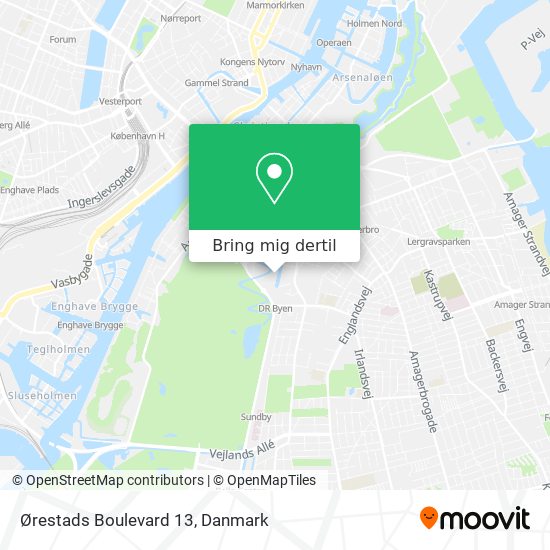 Ørestads Boulevard 13 kort