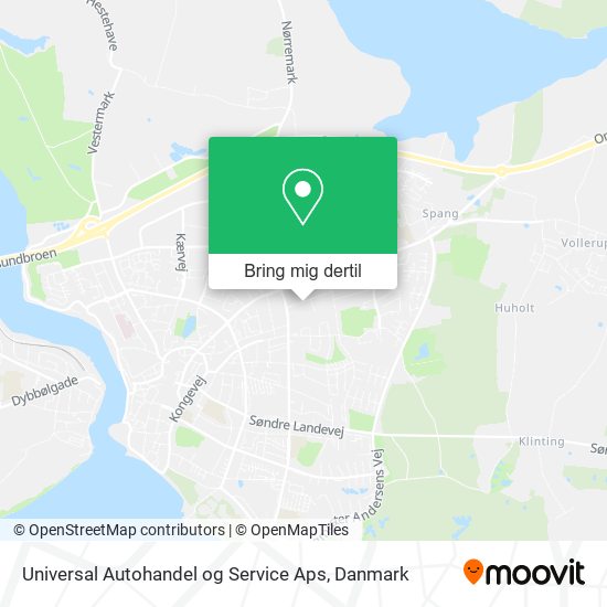 Universal Autohandel og Service Aps kort