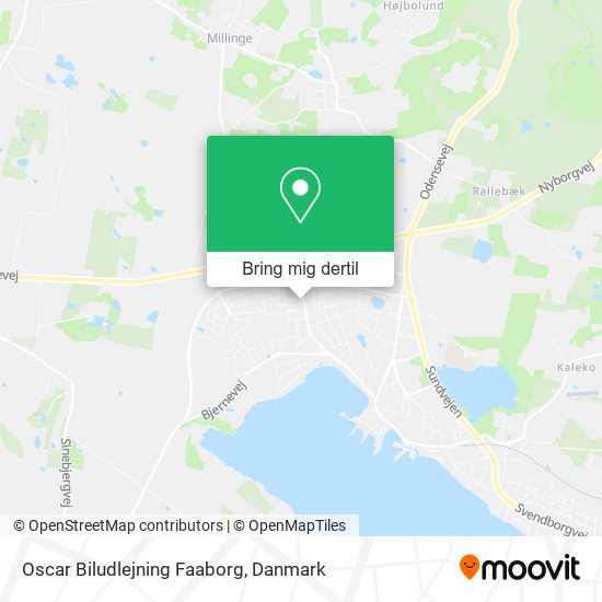 Oscar Biludlejning Faaborg kort