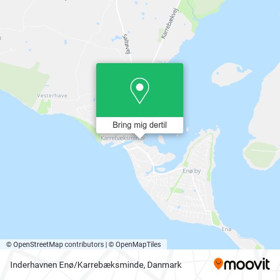 Inderhavnen Enø/Karrebæksminde kort
