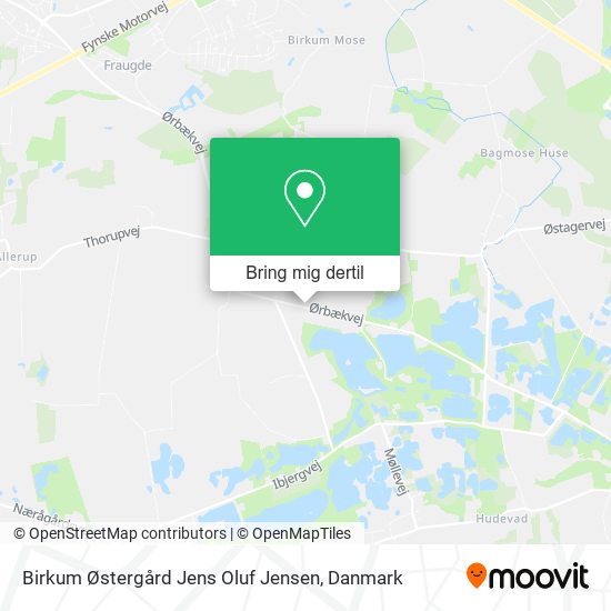 Birkum Østergård Jens Oluf Jensen kort