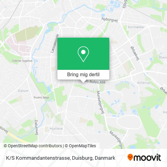 K / S Kommandantenstrasse, Duisburg kort