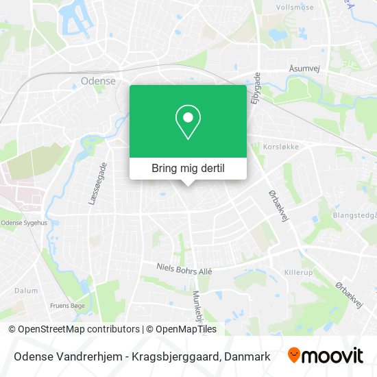 Odense Vandrerhjem - Kragsbjerggaard kort