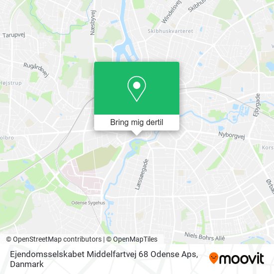 Ejendomsselskabet Middelfartvej 68 Odense Aps kort