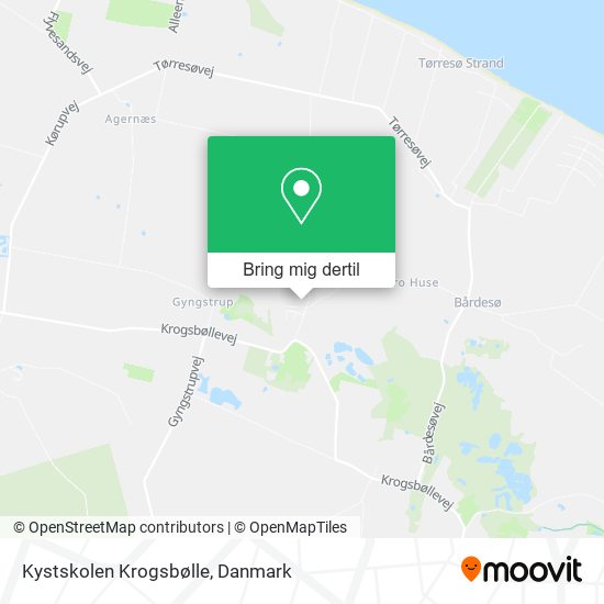 Kystskolen Krogsbølle kort