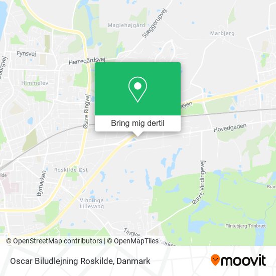 Oscar Biludlejning Roskilde kort