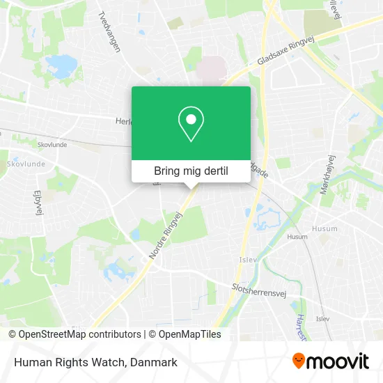 Human Rights Watch kort