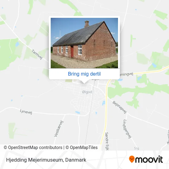 Hjedding Mejerimuseum kort