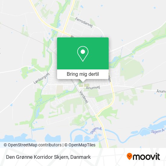 Den Grønne Korridor Skjern kort