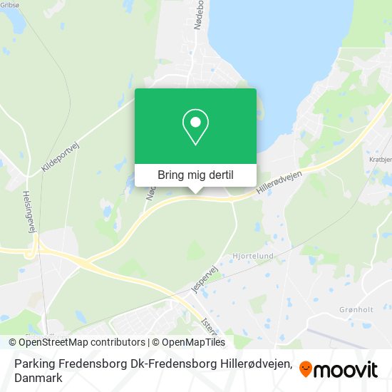 Parking Fredensborg Dk-Fredensborg Hillerødvejen kort