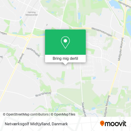Netværksgolf Midtjylland kort