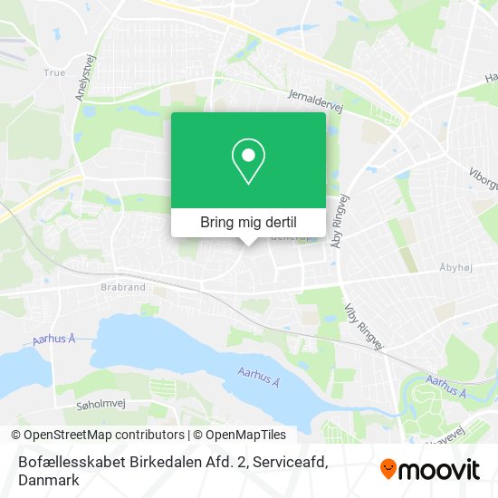 Bofællesskabet Birkedalen Afd. 2, Serviceafd kort