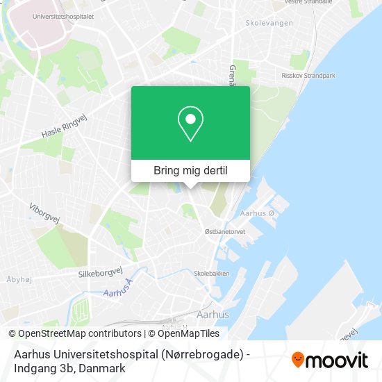 Aarhus Universitetshospital (Nørrebrogade) - Indgang 3b kort