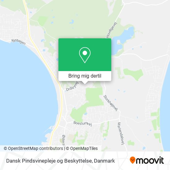 Dansk Pindsvinepleje og Beskyttelse kort