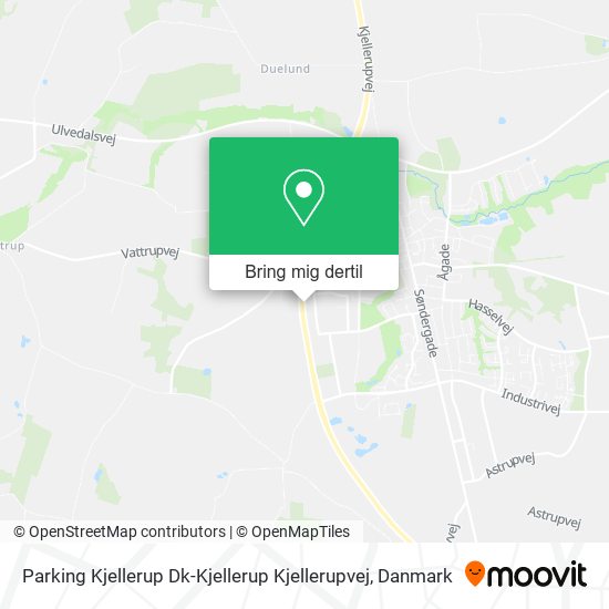 Parking Kjellerup Dk-Kjellerup Kjellerupvej kort