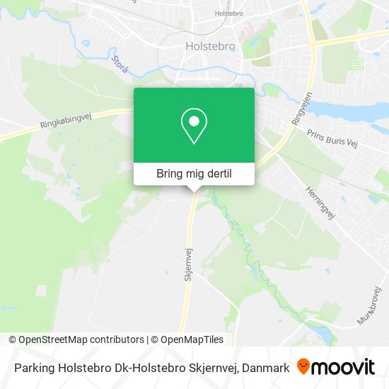 Parking Holstebro Dk-Holstebro Skjernvej kort