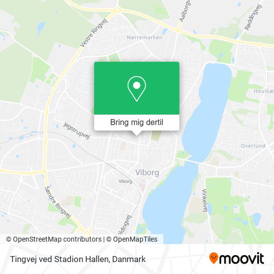 Tingvej ved Stadion Hallen kort