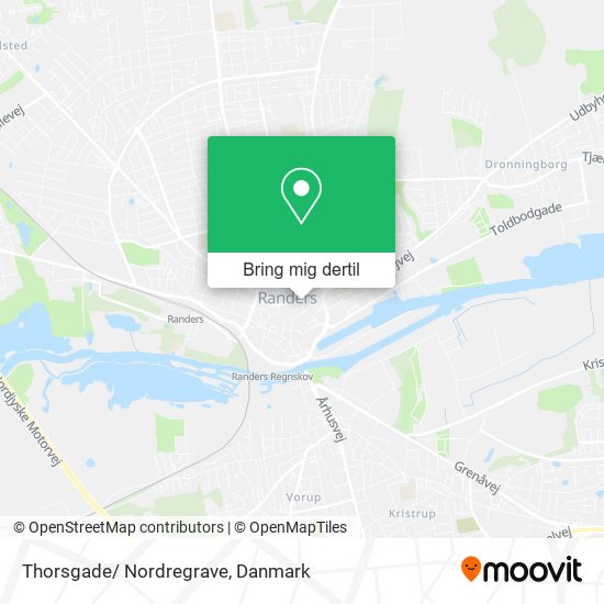 Thorsgade/ Nordregrave kort